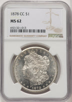 1878-CC Morgan Dollar NGC MS62
