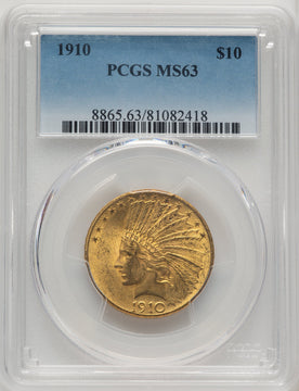 1910 $10 Indian Eagle PCGS MS63 (506895016)
