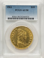1801 $10 Early Eagle PCGS AU58