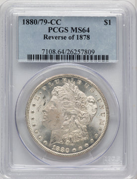 1880-CC Reverse of 1878 Morgan Dollar PCGS MS64