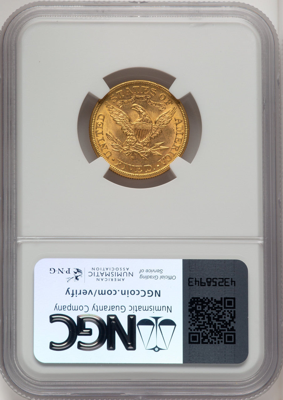 1899-S $5 Liberty Half Eagle NGC MS64 (773430003)