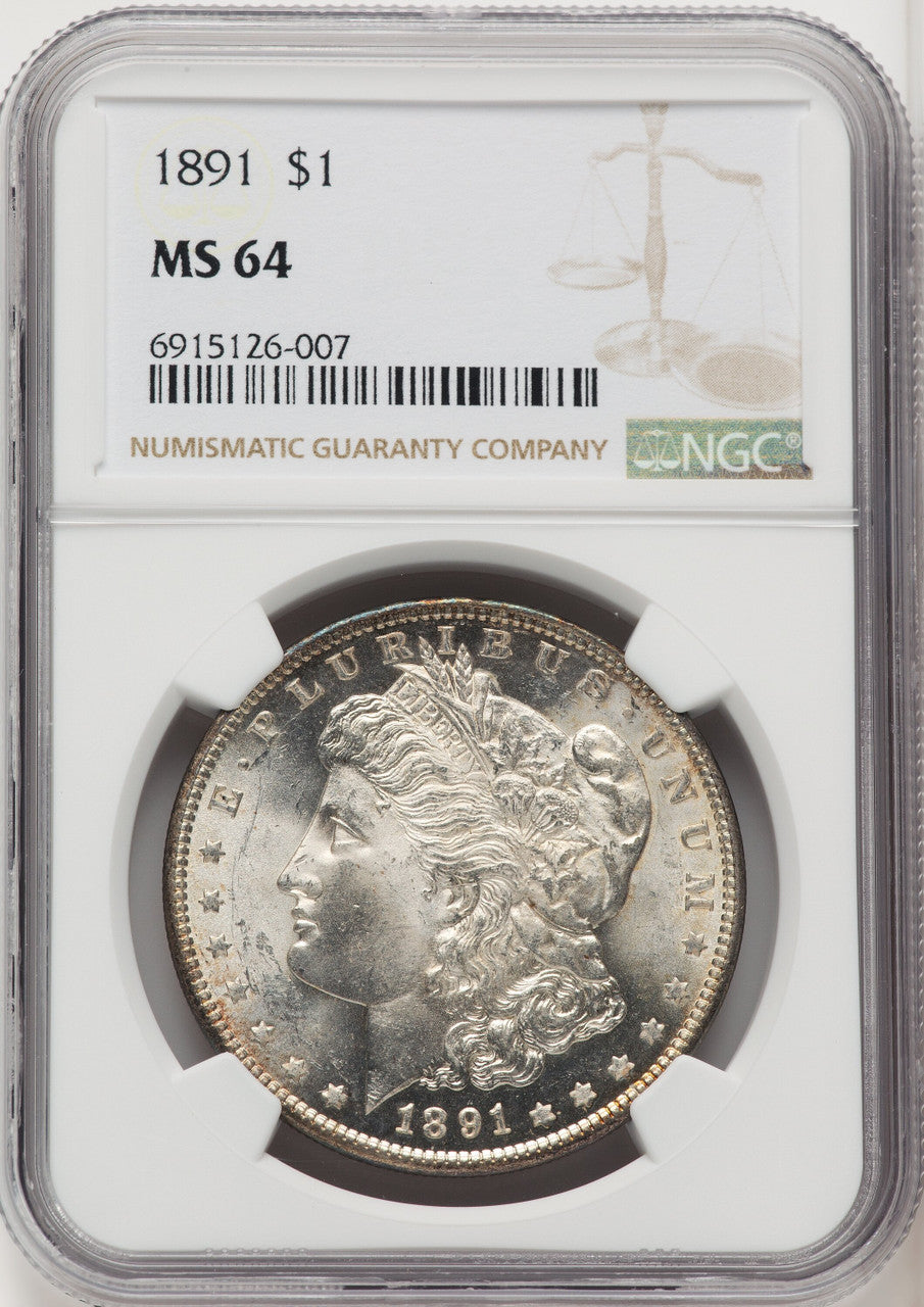1891 Morgan Dollar NGC MS64