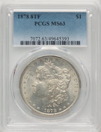 1878 8TF Morgan Dollar PCGS MS63 (773160001)