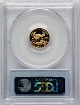 Gold American Eagle Blue Gradient NGC PF70