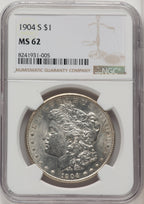 1904-S Morgan Dollar NGC MS62