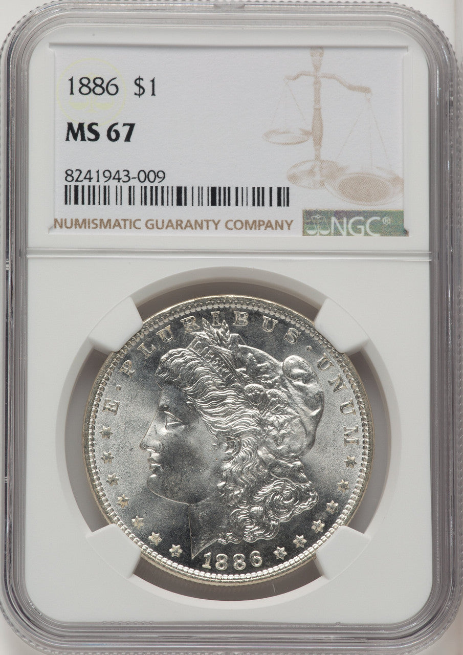 1886 Morgan Dollar NGC MS67 (772023025)
