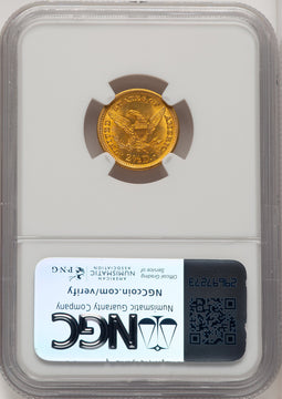1905 $2.50 Liberty Quarter Eagle NGC MS66 (772180003)