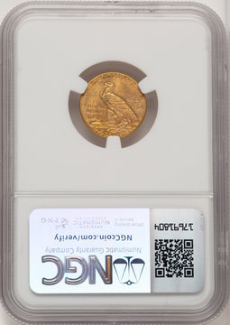 1912 $2.50 Indian Quarter Eagle NGC MS64 (772929002)