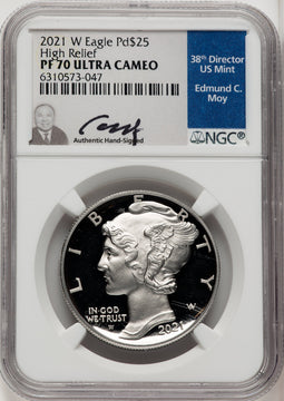 2021-W Palladium Eagle 1 oz NGC PF70 Ed Moy