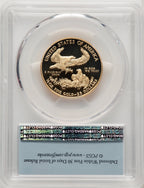 2016-W $25 Half-Ounce Gold Eagle 30th Anniversary First Strike FS Flag PCGS PR70