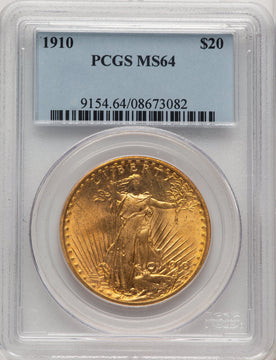 1910 $20 Saint-Gaudens Double Eagle PCGS MS64 (506746073)