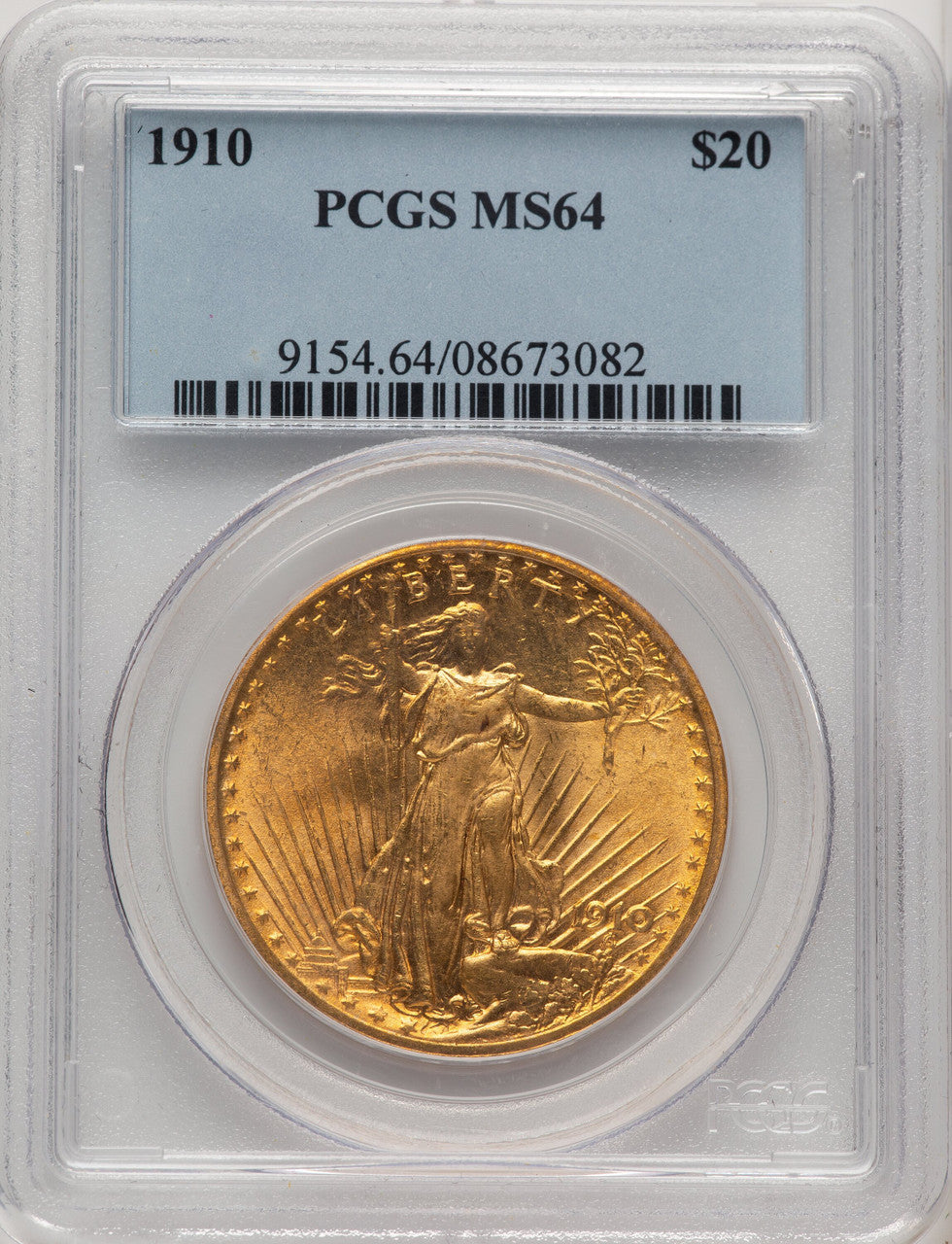 1910 $20 Saint-Gaudens Double Eagle PCGS MS64 (506746073)