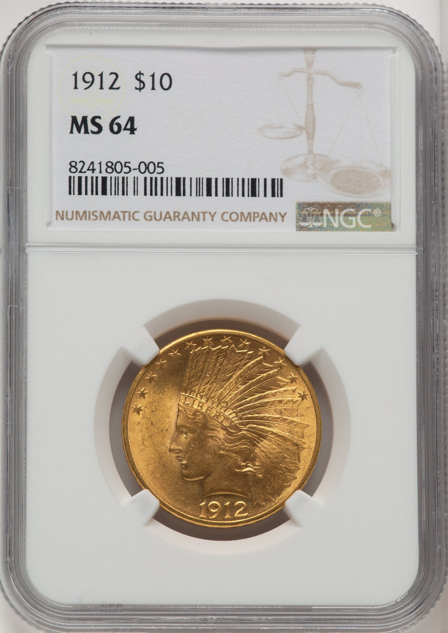 1912 $10 Indian Eagle NGC MS64 (506566004)