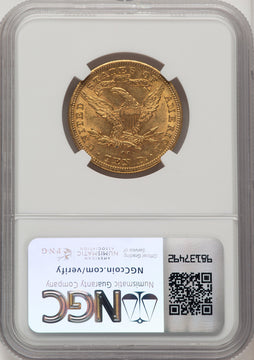 1892-CC $10 Liberty Eagle NGC AU58