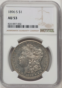 1896-S Morgan Dollar NGC AU53