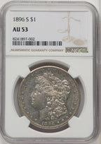 1896-S Morgan Dollar NGC AU53