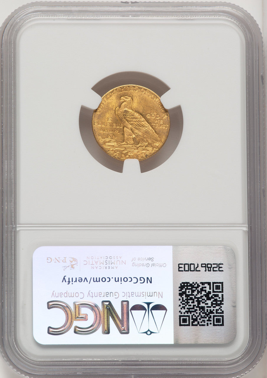 1911 $2.50 Indian Quarter Eagle NGC MS64 (772545005)