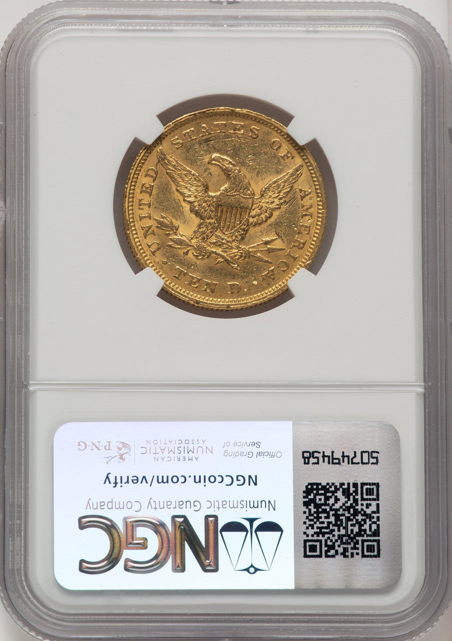 1852 $10 Liberty Eagle NGC AU55 (177158018)