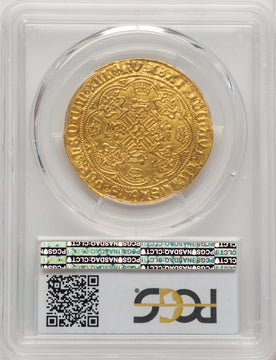 Henry VI (1st Reign 1422-61) gold Noble ND (1422-1430) MS63 PCGS World Coins PCGS MS63