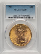 1927 $20 Saint-Gaudens Double Eagle PCGS MS65+ (773481141)