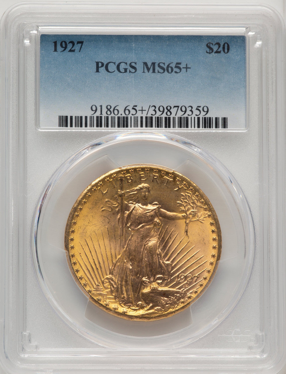 1927 $20 Saint-Gaudens Double Eagle PCGS MS65+ (773481141)
