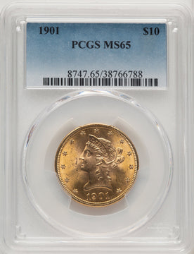 1901 $10 Liberty Eagle PCGS MS65 (772663017)
