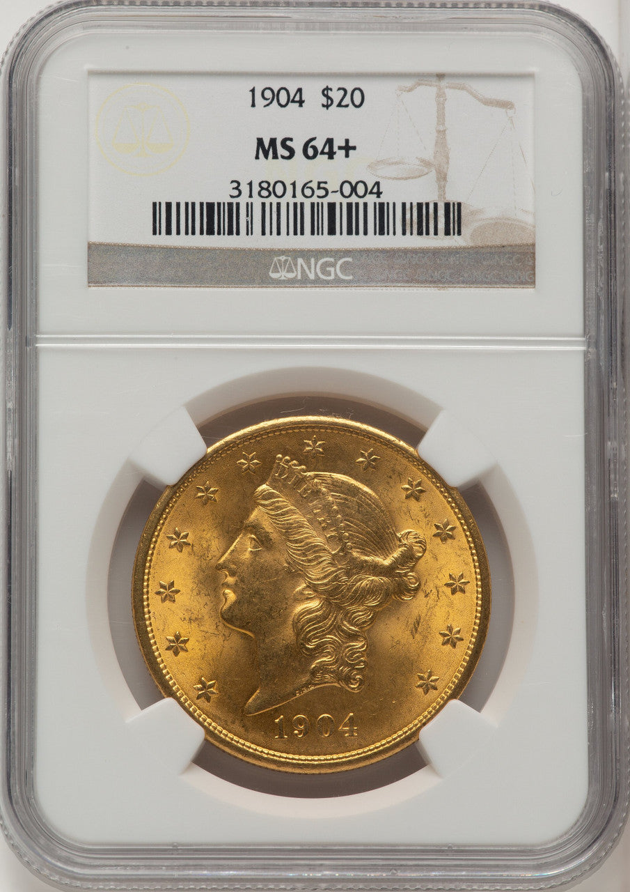 1904 $20 Liberty Liberty Double Eagle NGC MS64+