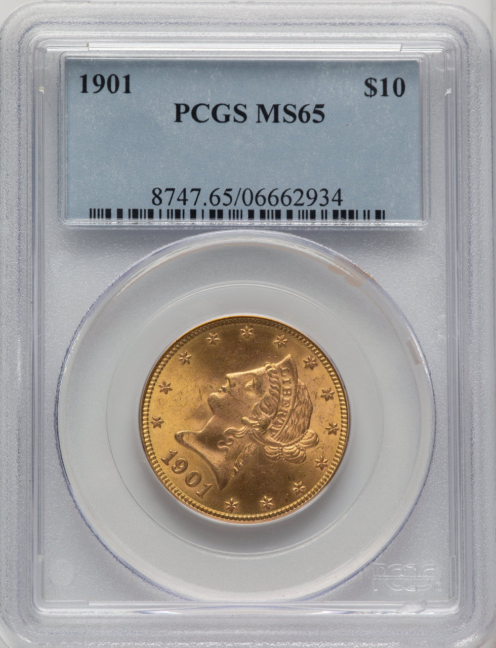 1901 $10 Liberty Eagle PCGS MS65 (773481149)