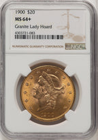 1900 $20 Liberty Double Eagle NGC MS64+