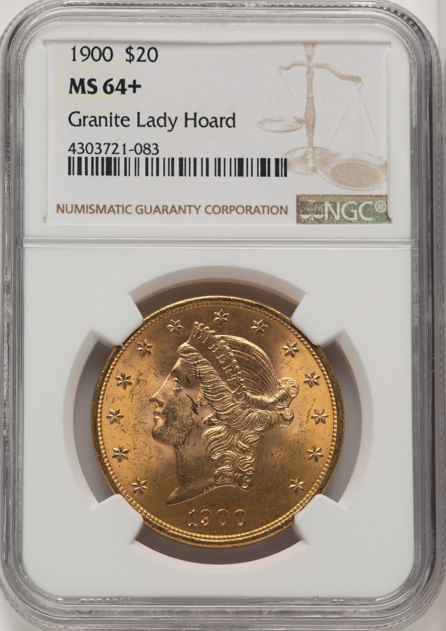 1900 $20 Liberty Double Eagle NGC MS64+
