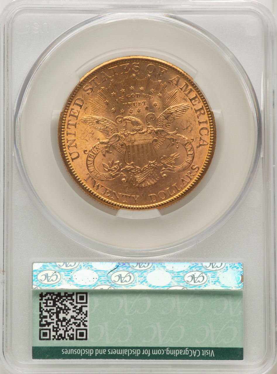 1900 $20 Liberty Double Eagle CACG MS62 (772898073)