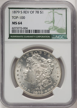1879-S Reverse of 1878 Morgan Dollar NGC MS64