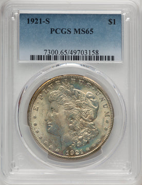 1921-S Morgan Dollar PCGS MS65 (773687024)