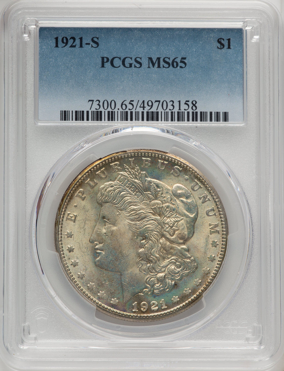 1921-S Morgan Dollar PCGS MS65 (773687024)