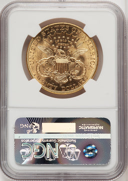1907-D $20 Liberty Double Eagle NGC MS66 (773823001)
