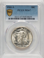 1941-S 50C Walking Liberty Half Dollar PCGS MS67
