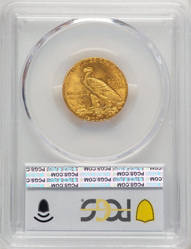 1908 $5 Indian CAC Indian Half Eagle PCGS MS65+