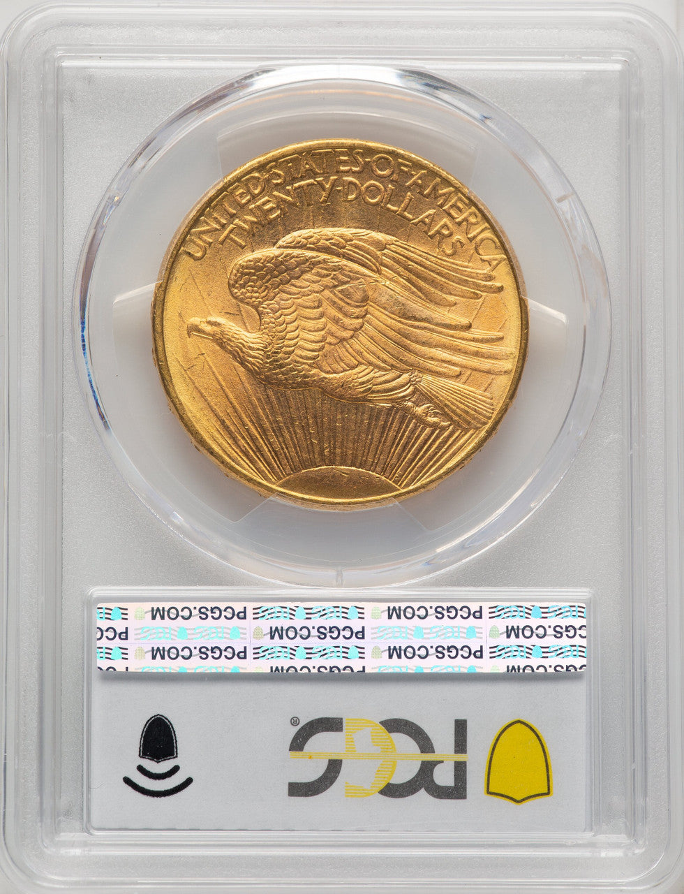 1908-D $20 NO MOTTO Saint-Gaudens Double Eagle PCGS MS65+
