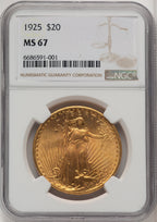 1925 $20 Saint-Gaudens Double Eagle NGC MS67 (773825002)