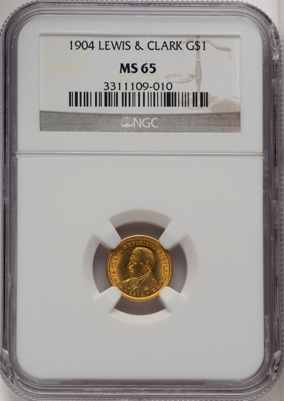 1904 G$1 Lewis and Clark Commemorative Gold NGC MS65 (773879039)