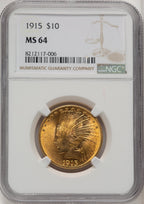 1915 $10 Indian Eagle NGC MS64 (773941003)