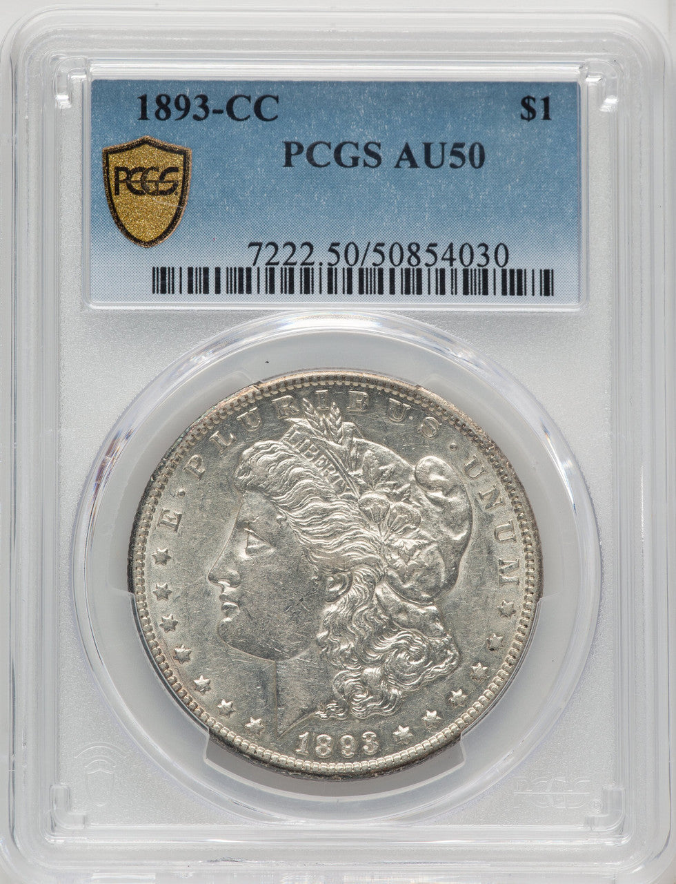 1893-CC Morgan Dollar PCGS AU50