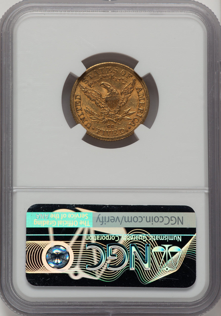 1891-CC $5 Liberty Half Eagle NGC MS61 (773720018)