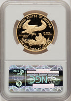 2010-W $50 One-Ounce Gold Eagle First Strike ER Blue NGC PF70 (520203093)