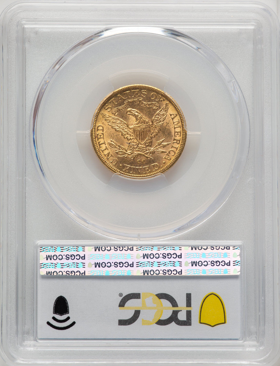 1891-CC $5 Liberty Half Eagle PCGS MS62