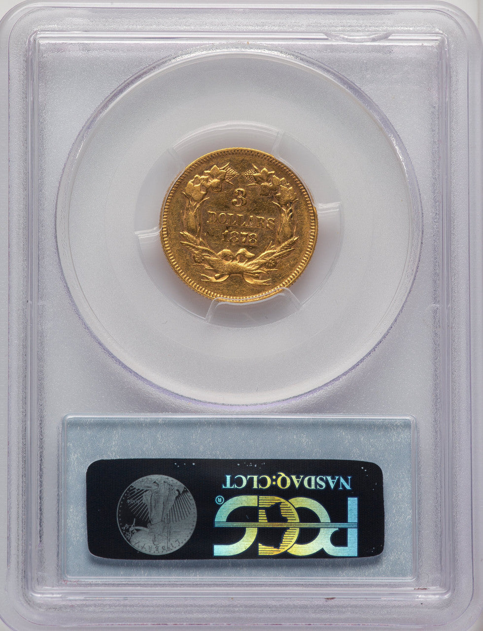 1878 $3 Three Dollar Gold Pieces PCGS AU55 (507046006)