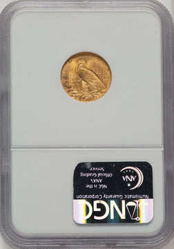 1911 $2.50 Indian Quarter Eagle NGC MS65