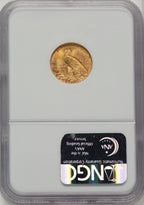 1911 $2.50 Indian Quarter Eagle NGC MS65