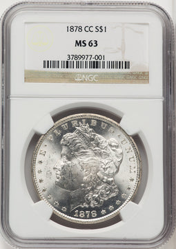 1878-CC Morgan Dollar NGC MS63 (507051004)