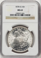 1878-CC Morgan Dollar NGC MS63 (507051004)